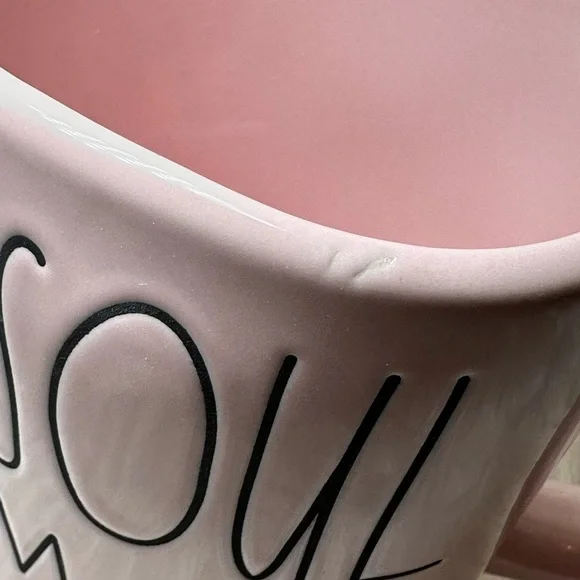 Rae Dunn Pink Soul Mate Mug - Picture 4 of 4